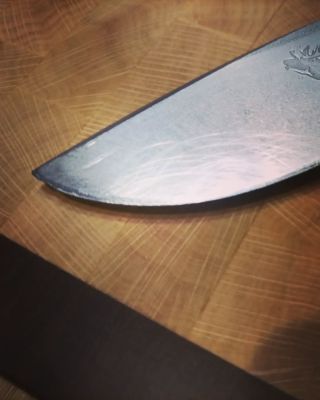 Lovecký nůž 🔪 PŘED A PO 💯🔪 👉👉www.ostrim.cz👈👈